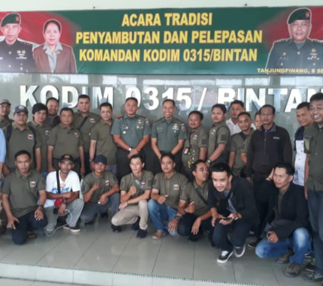 Kodim 0315/Bintan Gelar Tradisi Penyambutan dan Pelepasan Komandan Kodim 0315/Bintan