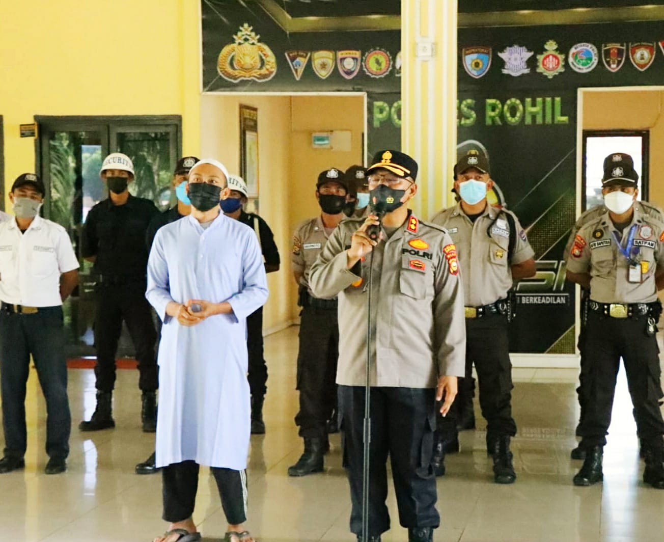 HUT Ke 41, Kapolres Rohil Minta Satpam Ikut Jaga Kamtibmas di Lingkungan Kerja