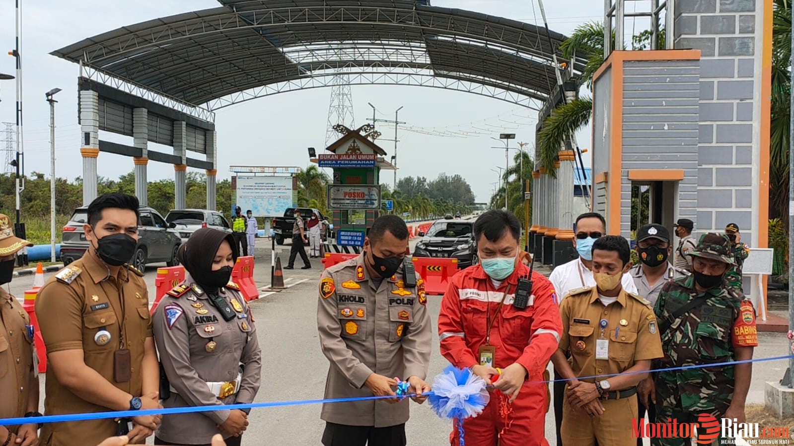 Kapolres Dumai Resmikan Komplek RDP Bukit Datuk Menjadi Kampung Tertib Lalu Lintas