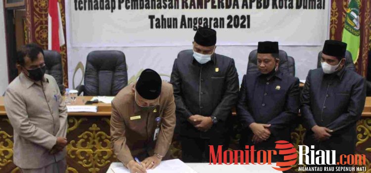Disahkan, APBD Kota Dumai Tahun 2021 Sebesar RP 1,233 Triliun