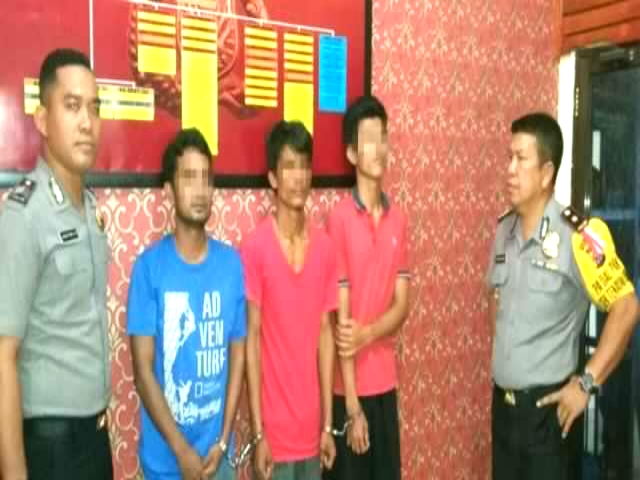 Polsek Tenayan Raya Amankan Pelaku Curas Bersenjata