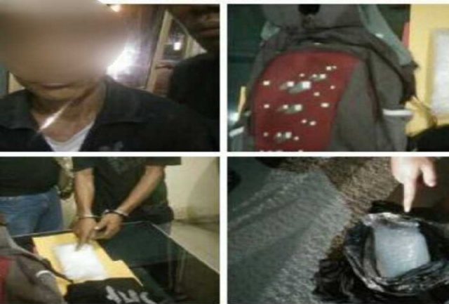 Wow...!!! Penyelundupan setengah Kilogram Sabu, di Gagalkan Polres Dumai