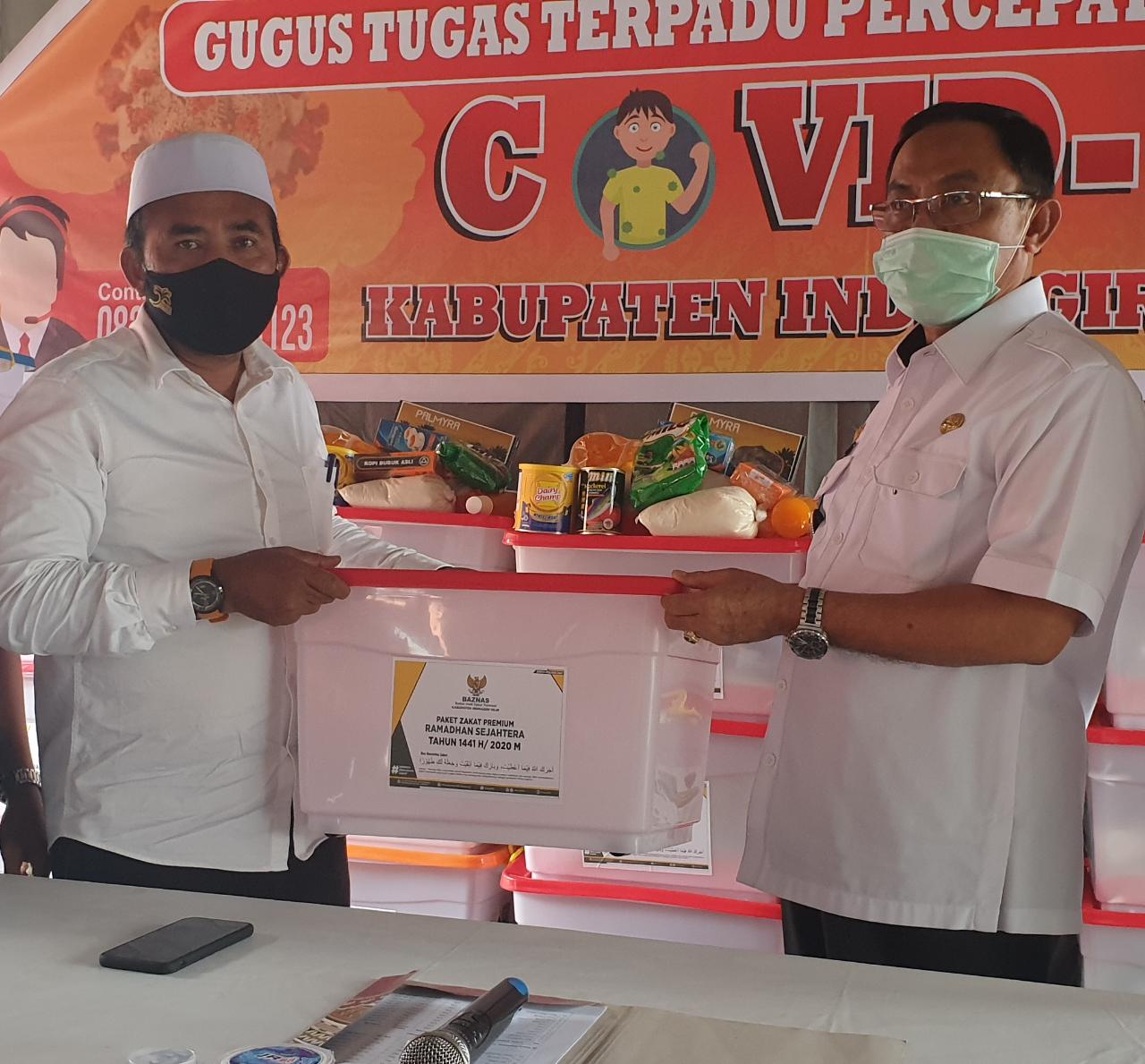 Gugus Tugas Covid-19 Inhil Terima Bantuan 2500 Paket Sembako