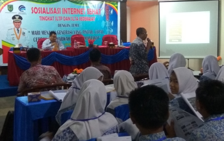 Diskominfo Inhil Sosialisasikan Internet Sehat Tingkat SLTP dan SLTA