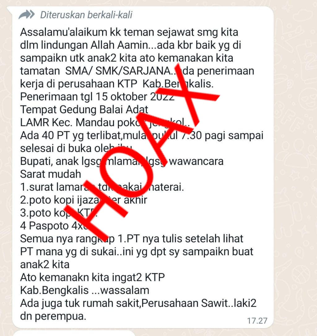 Bupati Kasmarni Ingatkan Masyarakat Berita Hoaxs Penerimaan Tenaga Kerja Yang Mencatut Dirinya