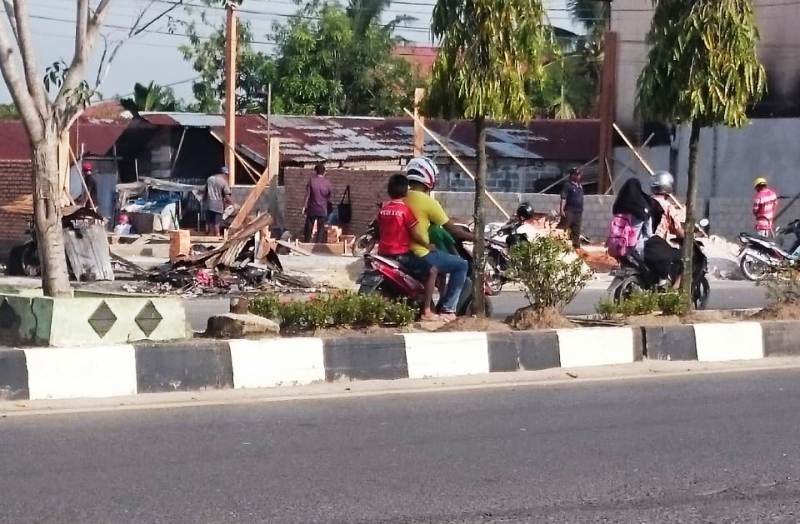 Pembangunan Bekas Kebakaran di Sudirman Dumai Diduga Belum Kantongi IMB
