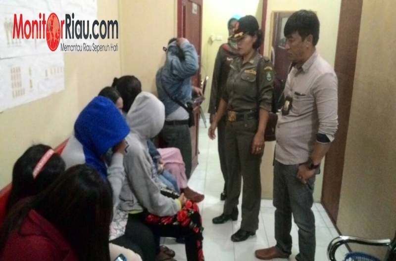 7 Wanita Malam dan 1 PHB Terjaring Razia Rutin Tim Satpol PP Gabungan
