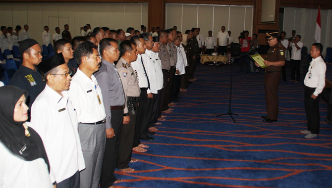 Tim Satgas Saber Pungli Rohul Resmi Dikukuhkan