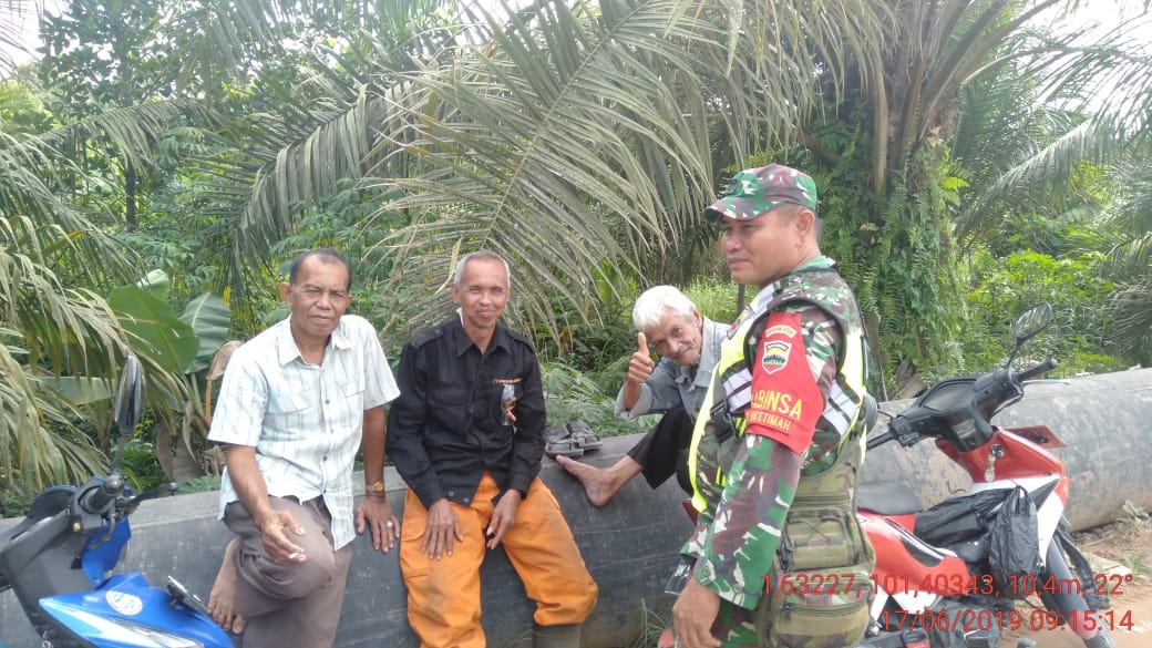 Fahrizal Purba, Babinsa Koramil 01/Dumai, Rutin Laksanakan Patroli dan Sosialisasi Bahaya Karlahut