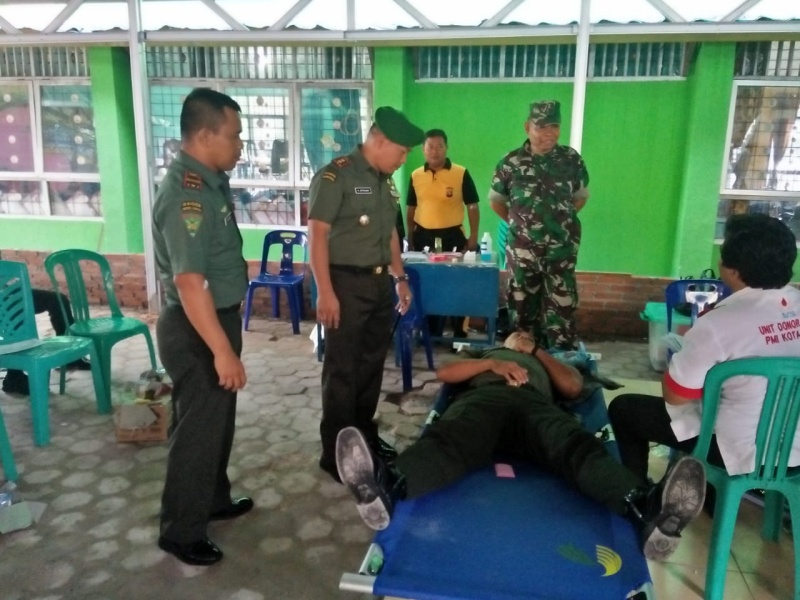 Hari Juang Kartika 2018, Kodim 0230/Dumai Gelar Donor Darah