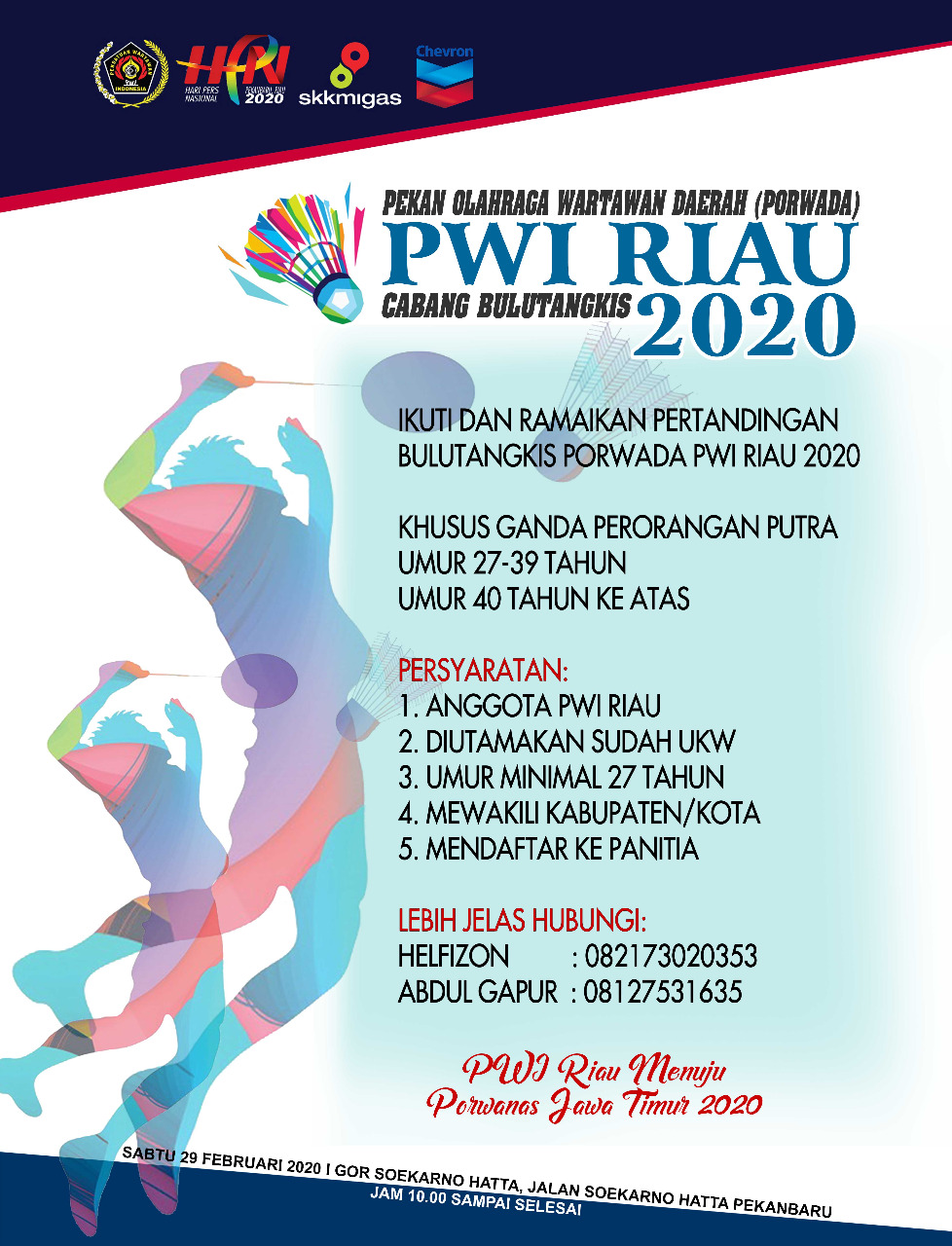 29 Februari, PWI Taja Porwada Catur