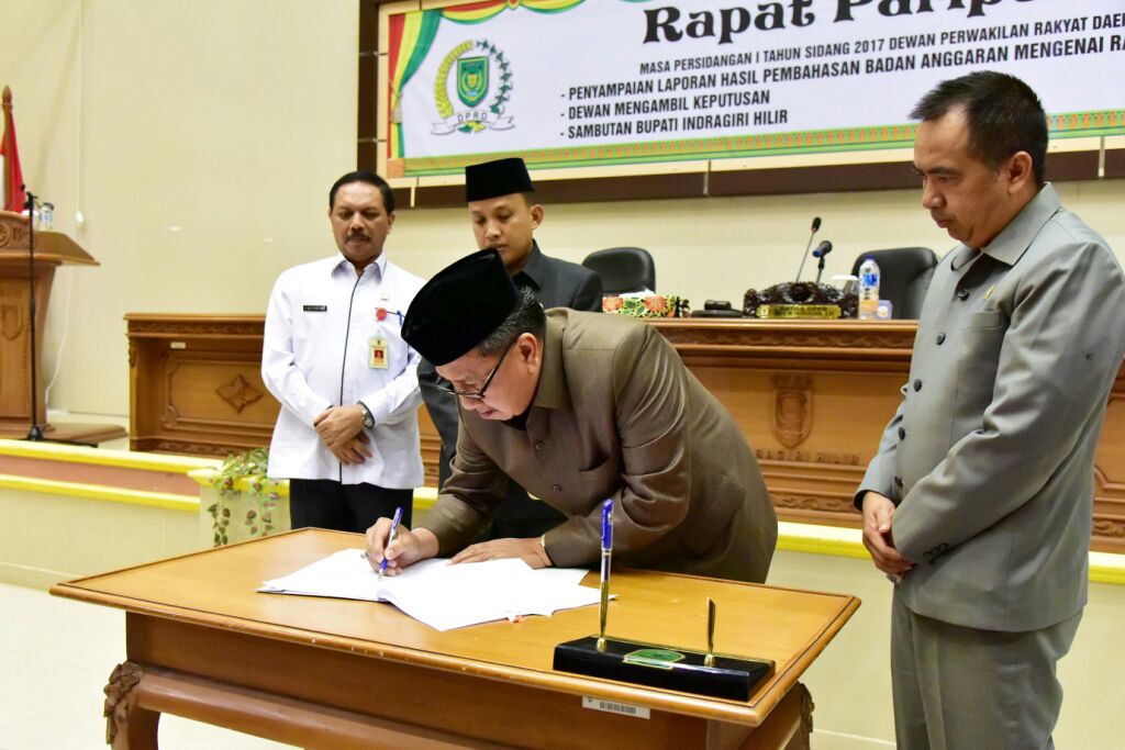 Wabup Inhil Hadiri Rapat Paripurna Ke-5