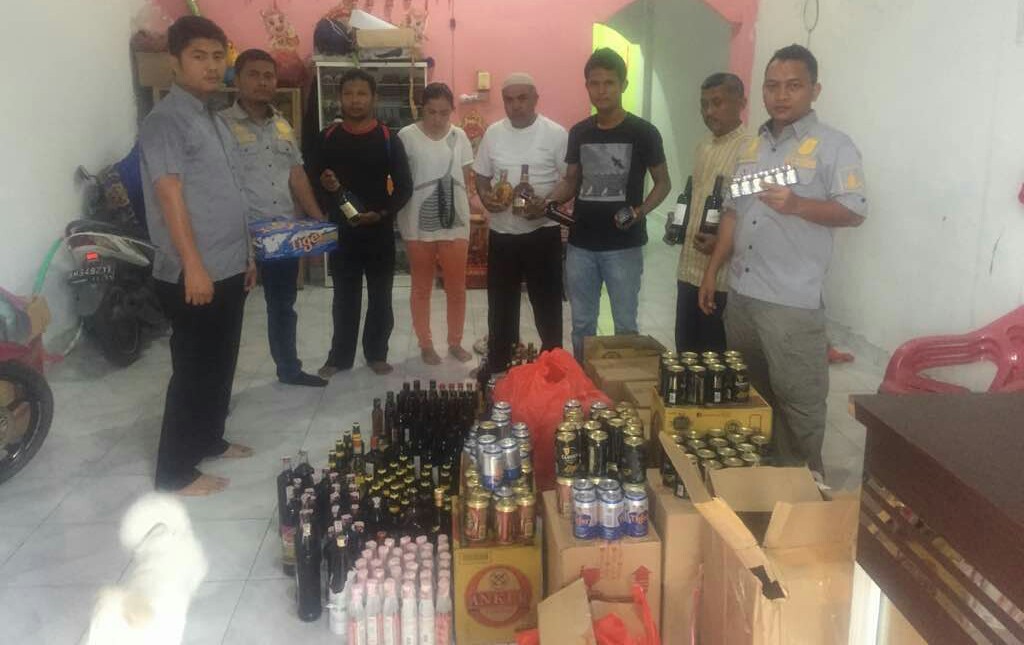 Ribuan Botol Miras Berhasil Diamankan Polres Siak