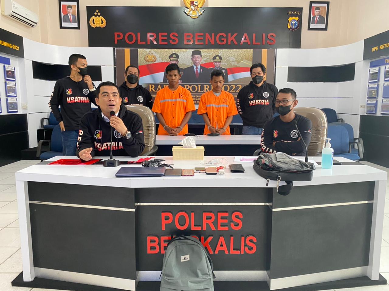 Satreskrim Polres Bengkalis Berhasil Tangkap Pelaku Pencurian dan Pembunuhan