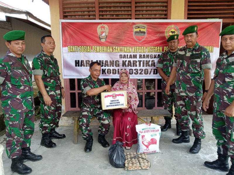 Kodim 0320/Dumai Gelar Anjangsana ke Pejuang, Veteran dan Warakawuri