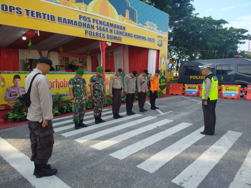 Jaga Ramadhan, Anggota Koramil 03 Ikuti Giat Pengamanan