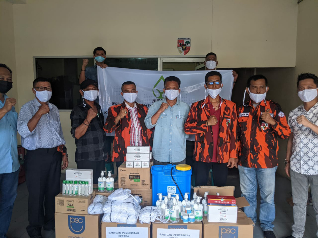 Forjamet Serahkan Alat Kesehatan ke MPC Pemuda Pancasila Dumai