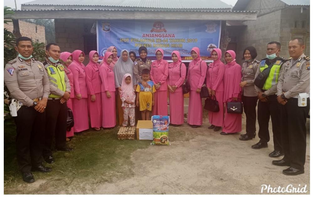 Sat Lantas Polres Rohil Lakukan Anjangsana Korban Laka Lantas