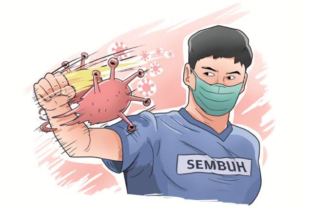 Pasien M, Warga Sungai Rawa Dinyatakan Sembuh Covid-19