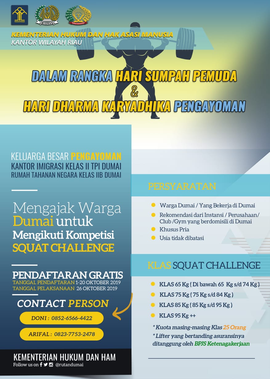 H-1 Menjelang Penutupan, Rutan Klas IIB Dumai Masih Membuka Pendaftaran Gratis dan Umum