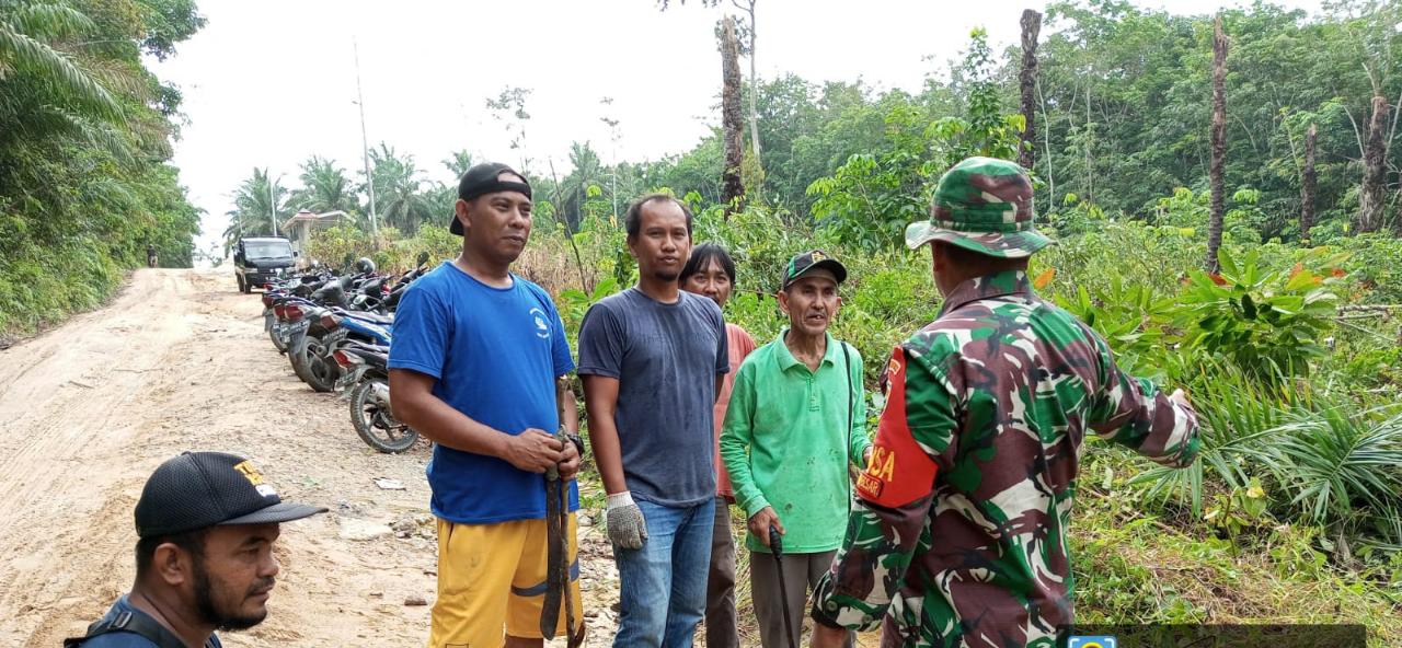 Cegah Karhutla, Serma Zul Efendi Laksanakan Sosialisasi