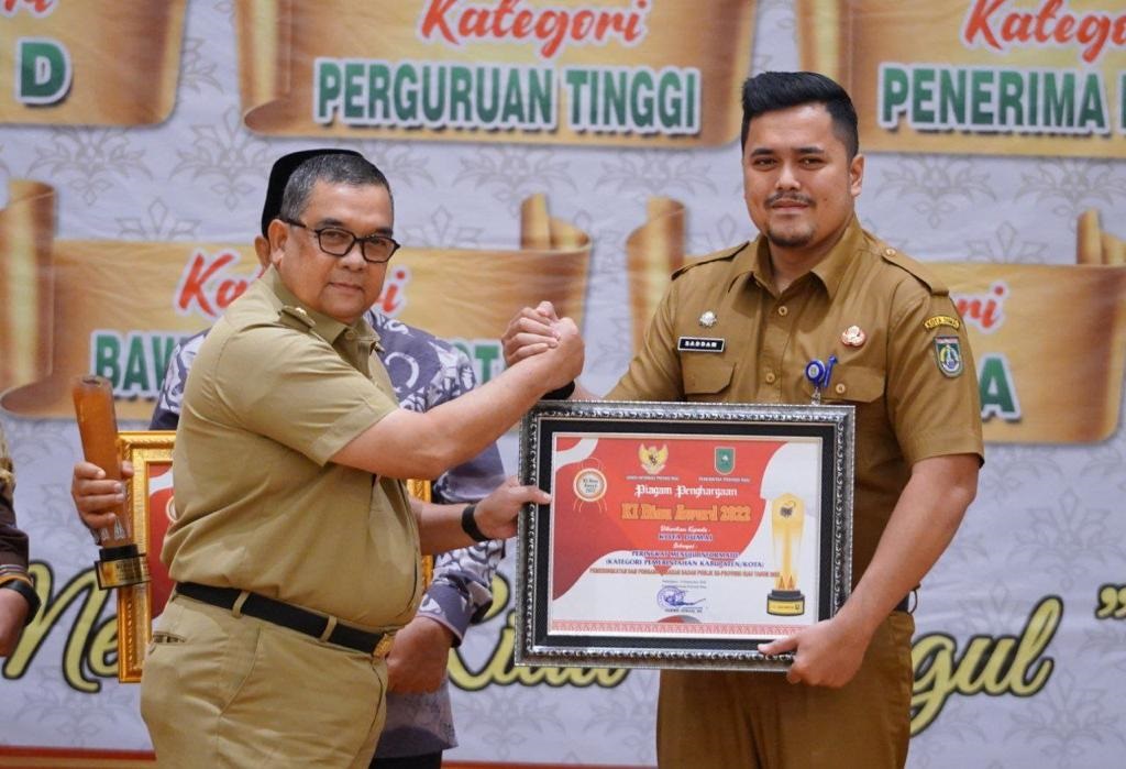 Komisi Informasi Riau Award 2022, Kota Dumai Raih Penghargaan Kota Menuju Informatif