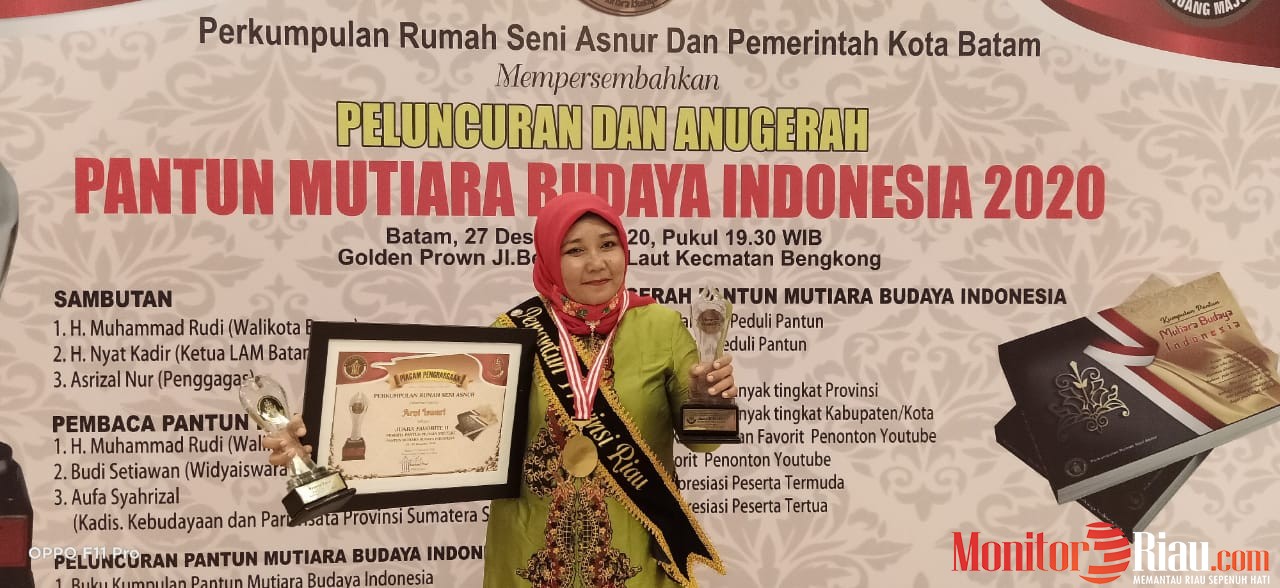 Bunda Arni Juara 2 Nasional Pantun Favorit Mutiara Budaya Indonesia 2020