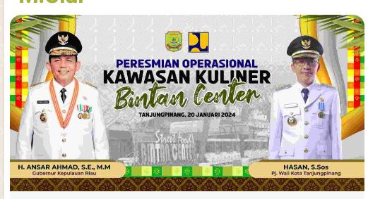 Gubernur Kepri Hadiri Peresmian Pusat Kuliner Bintan Center Batu IX