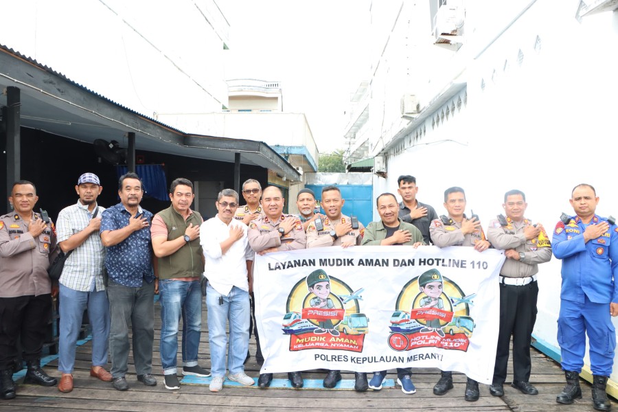 Polres Meranti Buka Layanan Penitipan Kenderaan Gratis & Sosialisasi Hotline Mudik Polri 110