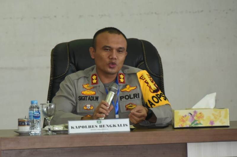 Kapolres Bengkalis AKBP Sigit Adiwuryanto, ''Semua Harus Fokus Pada Tugas Mulia Ini''