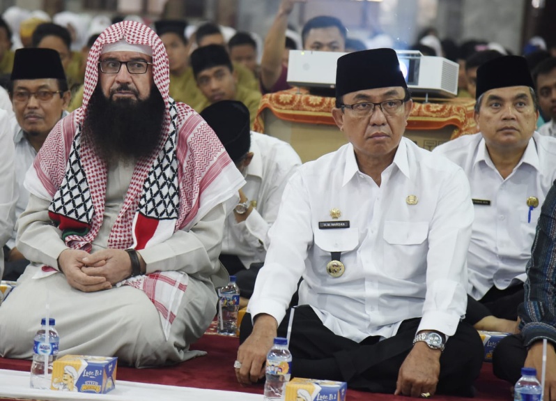 Bupati Inhil Hadiri Tabligh Akbar di Masjid Al-Huda