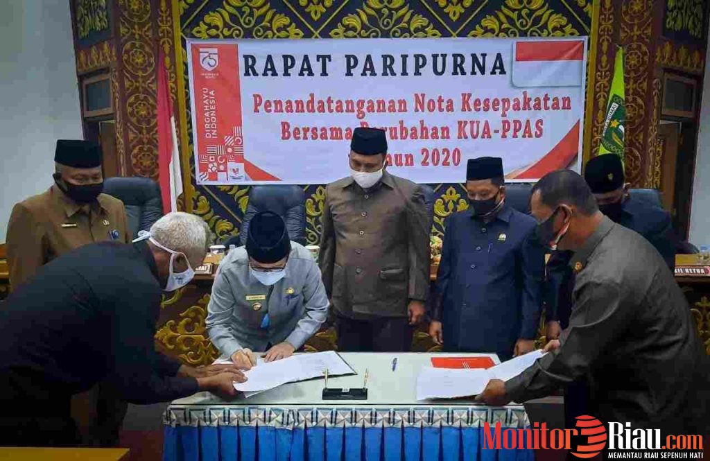 Wako Dumai Tandatangani Nota Kesepakatan Bersama Perubahan KUA-PPAS Tahun 2020