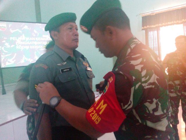 Kodim 0320/Dumai Gelar Upacara Kenaikan Pangkat