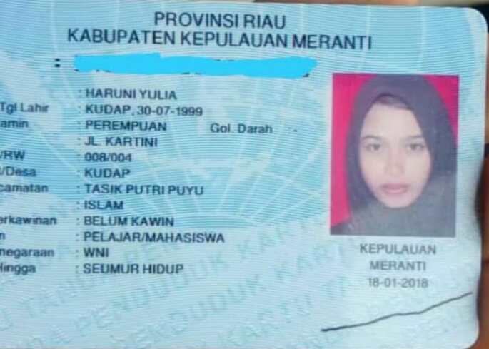 Gadis Cantik di Meranti Ini Sudah Empat Hari Menghilang