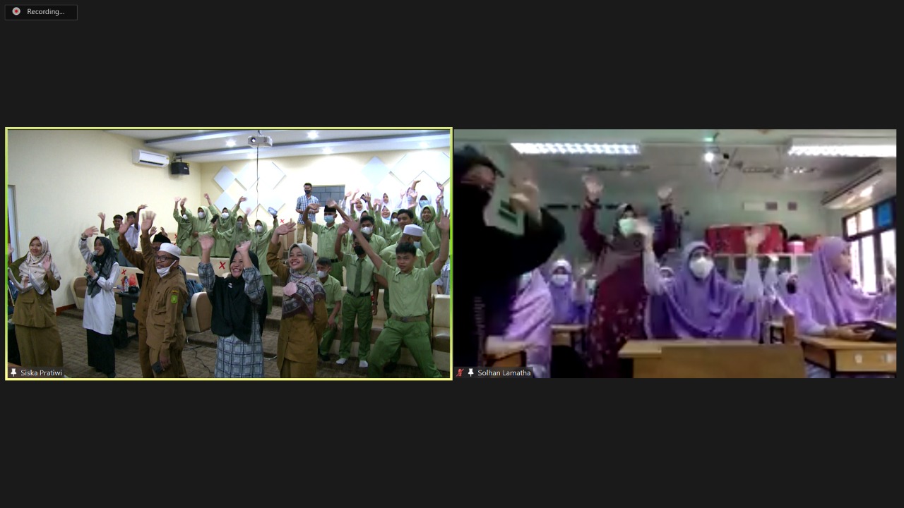 SMA Muhammadiyah Bangkinang Melaksanakan Virtual Learning Dengan Sirithamwittaya School  Thailand