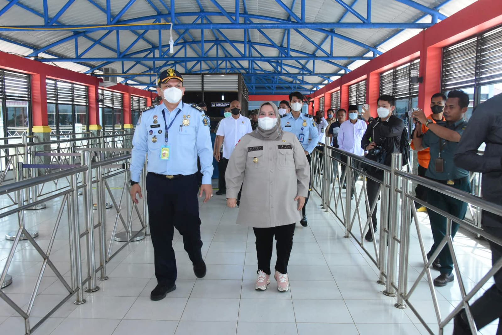 Kasmarni Lepas Pelayaran Perdana Ke Malaka dari Selat Baru
