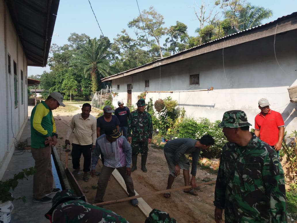 TMMD ke 107, Satgas Sosialisasikan Cara Pencegahan Virus Corona ke Masyarakat