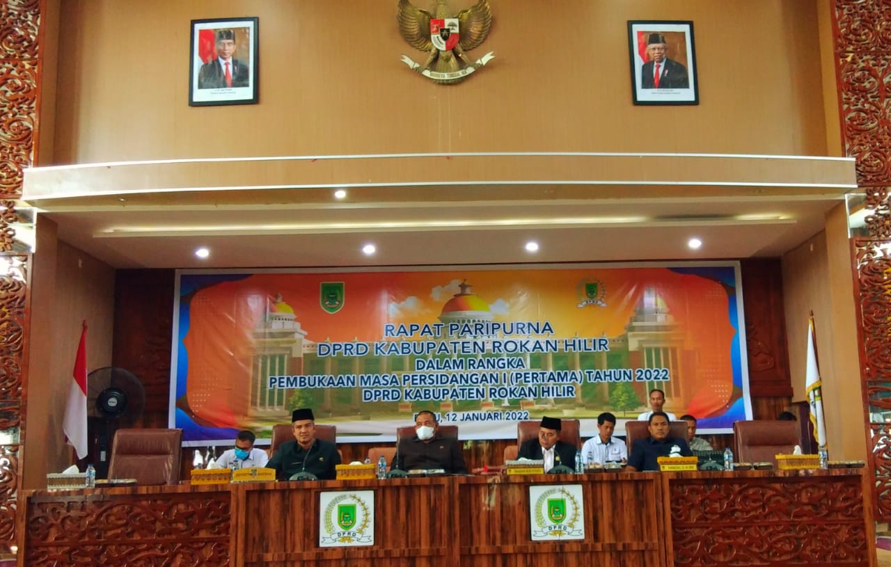 Sidang Paripurna Awal Tahun 2022 DPRD Rokan Hilir Dimulai