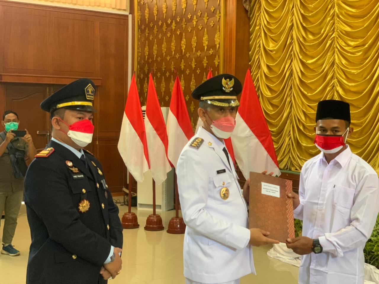 Walikota Serahkan Remisi Napi Rutan Dumai