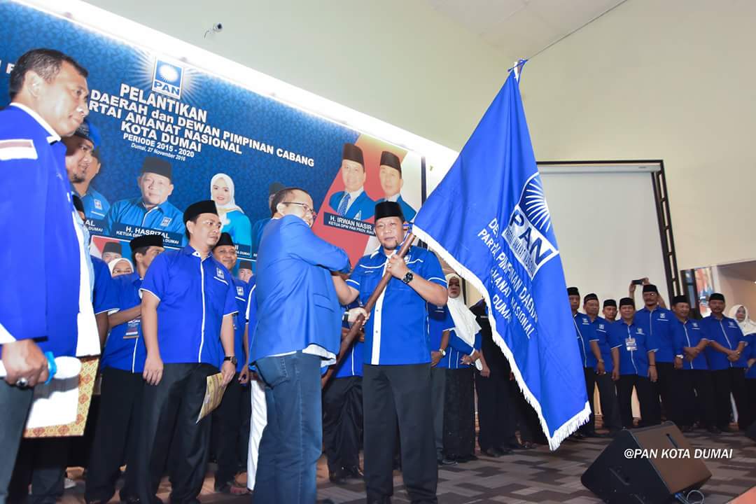 Resmi Dilantik Pengurus DPD PAN Dumai 2016-2020