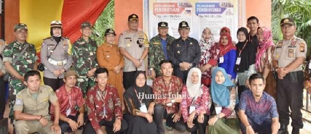 Bupati dan Wabup Inhil Pantau Pelaksanaan Pilkades Serentak Tahun 2019