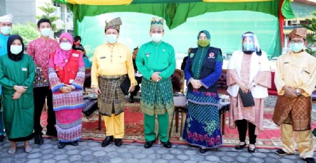 Bupati dan Wabup Hadiri Baksos Donor Darah Kegiatan PMI Inhil