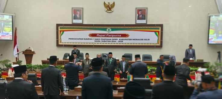 GALERI: Pimpinan DPRD Inhil Periode 2024-2029 Telah Resmi Dilantik