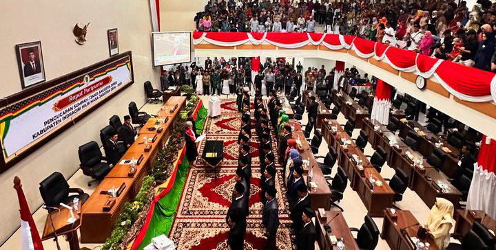 GALERI: Pj Bupati Erisman Yahya Hadiri Pelantikan Anggota DPRD Inhil Periode 2024-2029