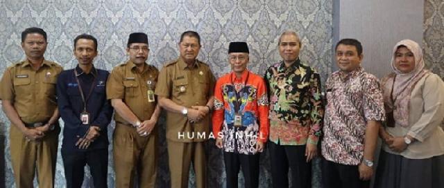 Wabup Inhil Sambut Kunjungan Tim BPS Riau