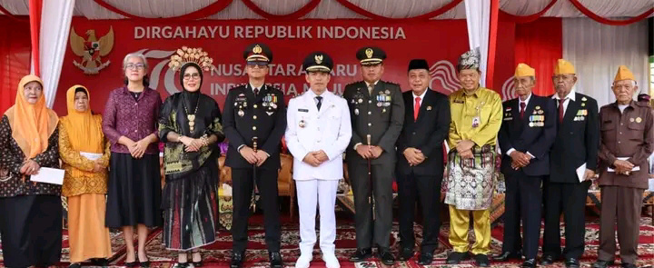 GALERI: Pj Bupati Inhil Irup Detik-detik Proklamasi HUT ke-79 RI