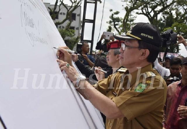 Bupati Inhil Ikuti Apel 3 Pilar Gabungan di Rengat
