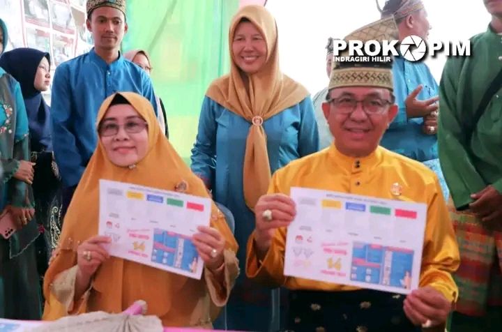 Bupati Wardan Lepas Pawai Ta'ruf sekaligus Resmikan Bazar MTQ ke-53 Tingkat Kecamatan Mandah