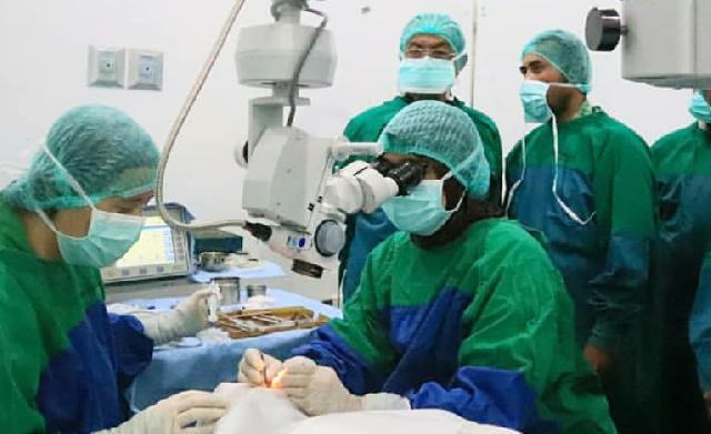 Bupati Inhil Hadiri Pembukaan Operasi Katarak Gratis di RSUD Puri Husada