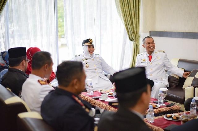 Pemkab Bengkalis Menggelar Upacara Peringatan HUT ke-77 Kemerdekaan RI